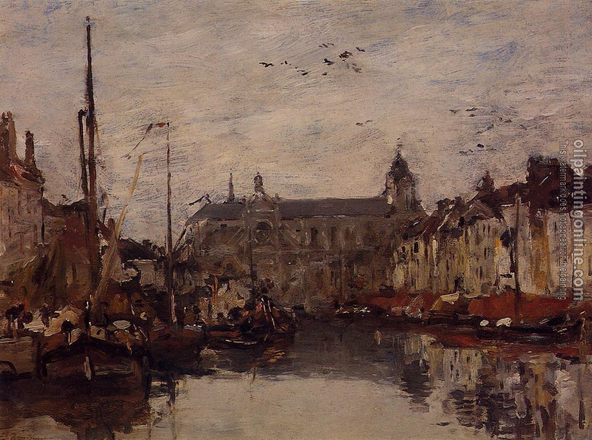 Boudin, Eugene - The Merchant Dock